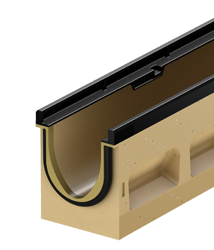 Gootlichaam zonder verval, 1000 mm, Type-I