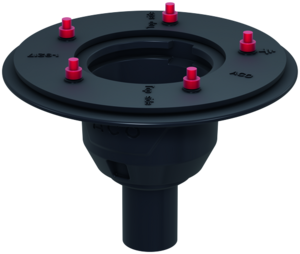 Corps de siphon de sol DN 50 avec sortie latérale à 1,5°