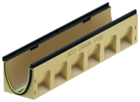 Gootlichaam met verval, 1000 mm
