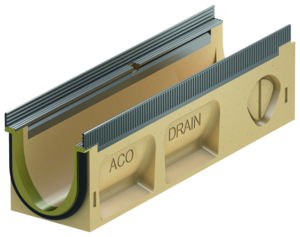 Caniveau sans pente intégrée, longueur 500 mm Caniveau sans pente intégrée, longueur 500 mm