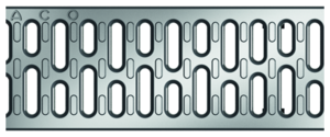 ACO Drainlock grille, NW 100, classe C 250