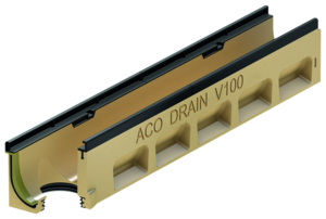 Gootlichaam zonder verval, 1000 mm