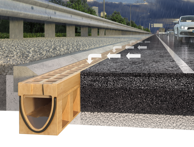 Caniveaux de drainage monolithiques