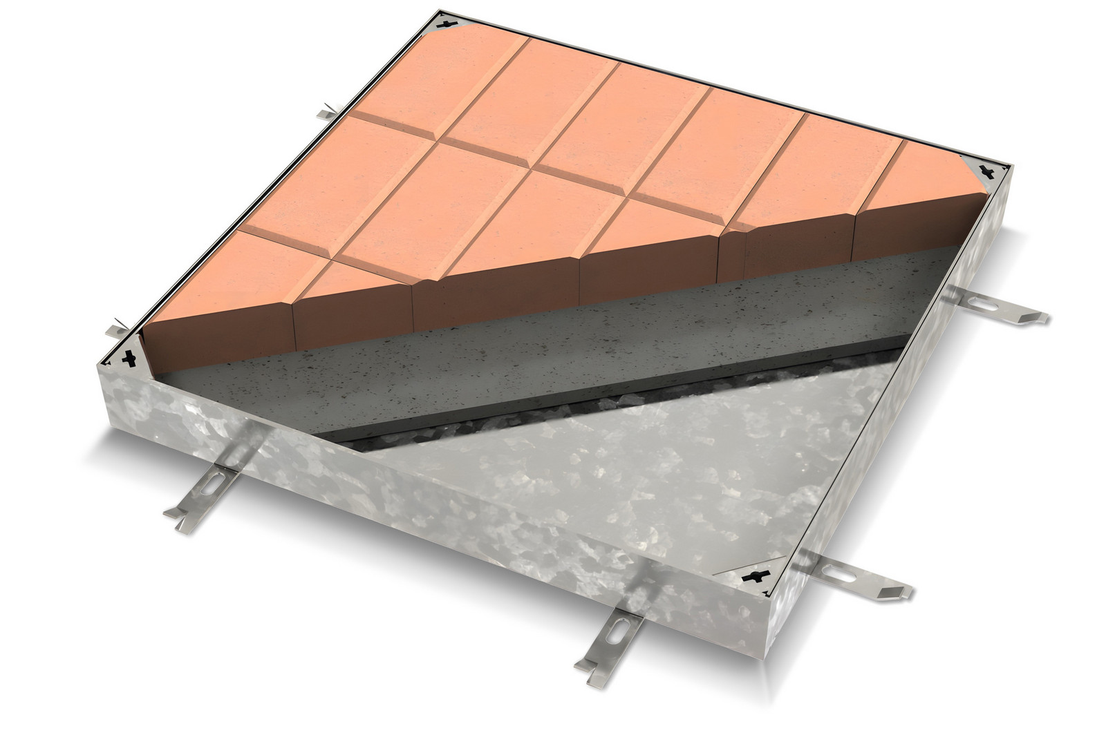 Aco Toptek Paving Ingebouwd Schaduw