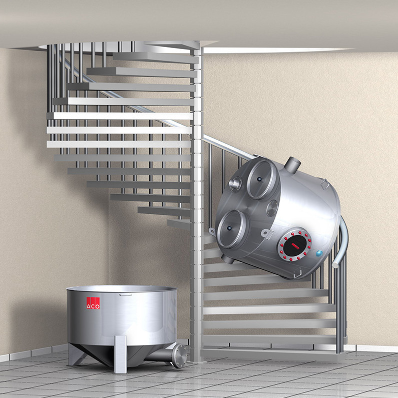 Séparateur de graisse Lipurex-R construit en plusieurs parties