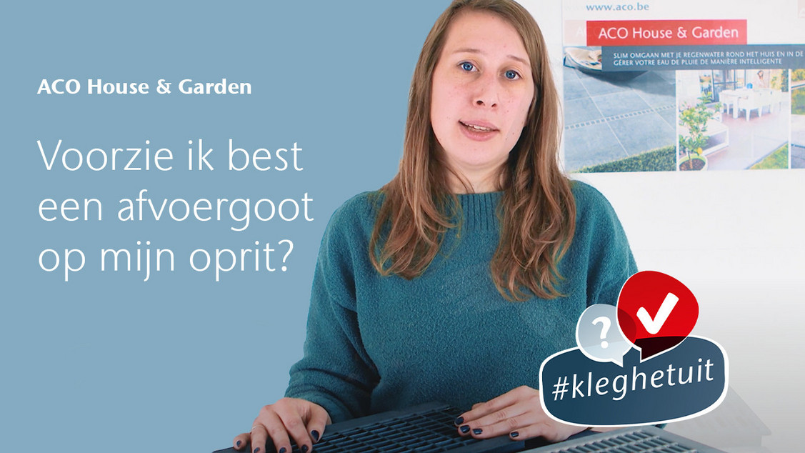 Voorzie ik best een afvoergoot op mijn oprit?