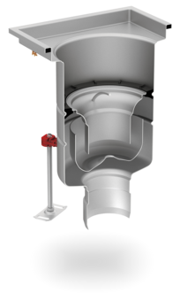 ACO Hygiënische afvoerput 218 met verhoogd waterslot