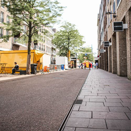 ACO Urban Design sleufgoten met brede stijlvolle rand