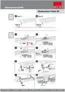ACO DOUCHE SHOWERDRAIN PUBLIC 80 INBOUW