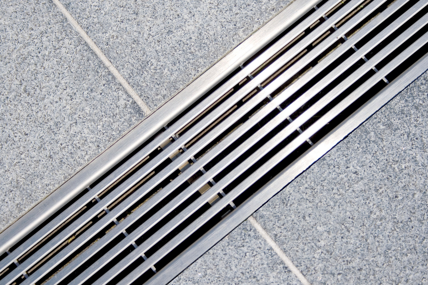 ACO Euroline Inox met rooster uit roestvast staal