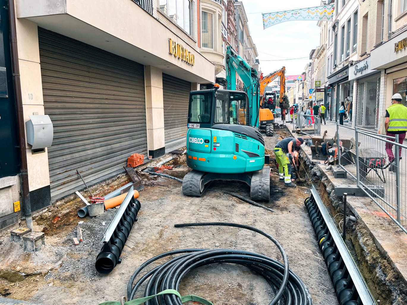 Aanleg Qmax buffergoot in Aalst