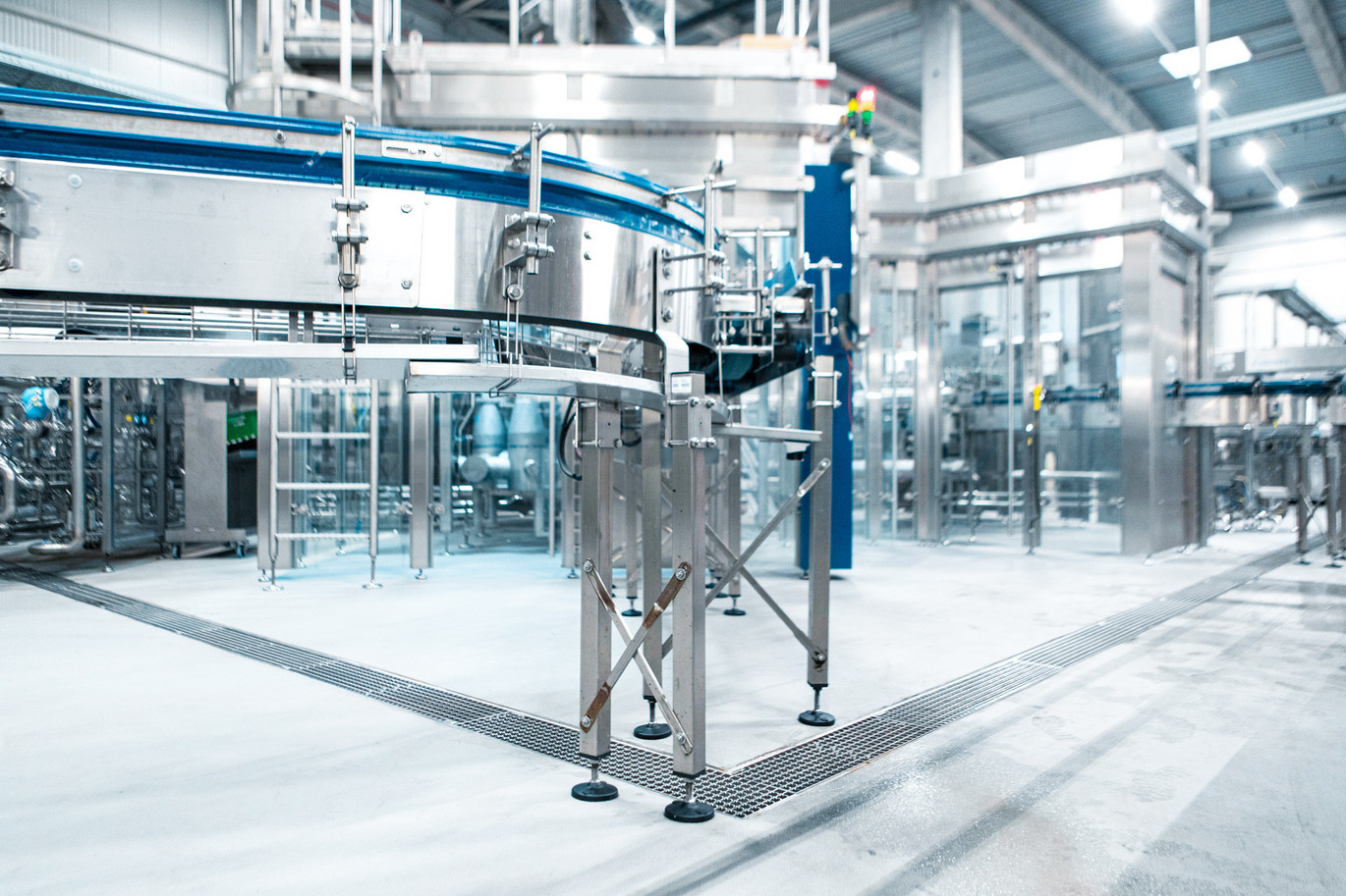 Hygiënische en efficiënte waterafvoer doorheen hele brouwerij