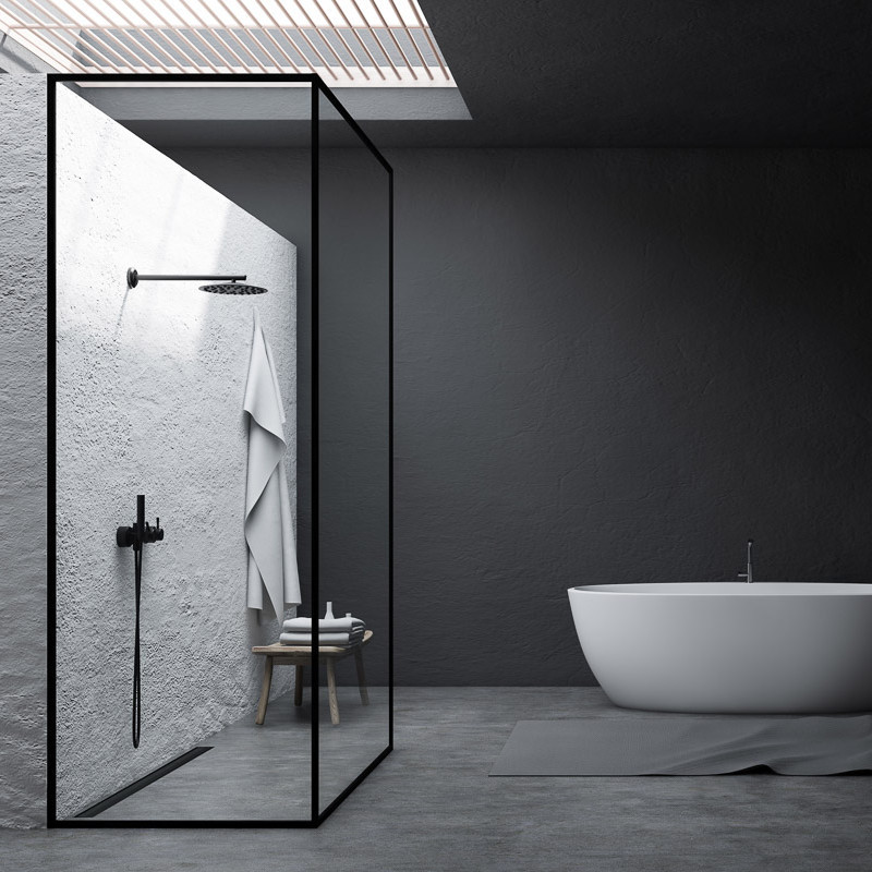 ACO ShowerDrain C Black edition voor inloopdouches