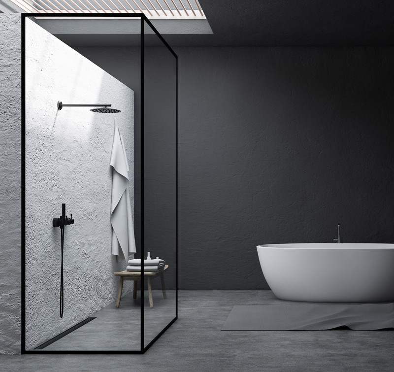 ACO ShowerDrain C Black edition voor inloopdouches