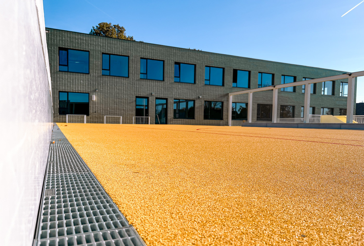 Slimme afwatering voor een toekomstgerichte school