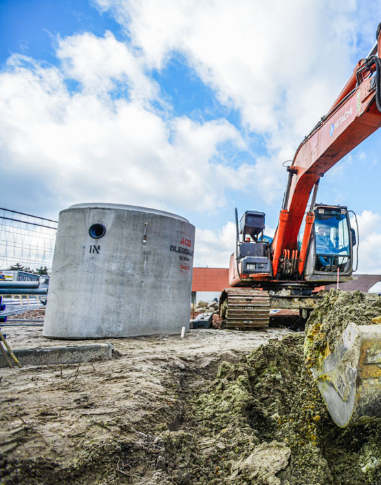 Plaatsing olieafscheider met kraan