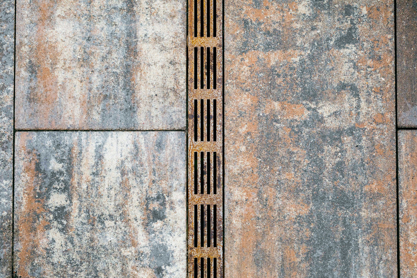 Slimline acier Corten drainage fin avec grille