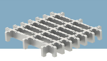 Hygiënisch frameless staafrooster