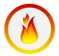 Brandwerende Deksels Brand Symbool