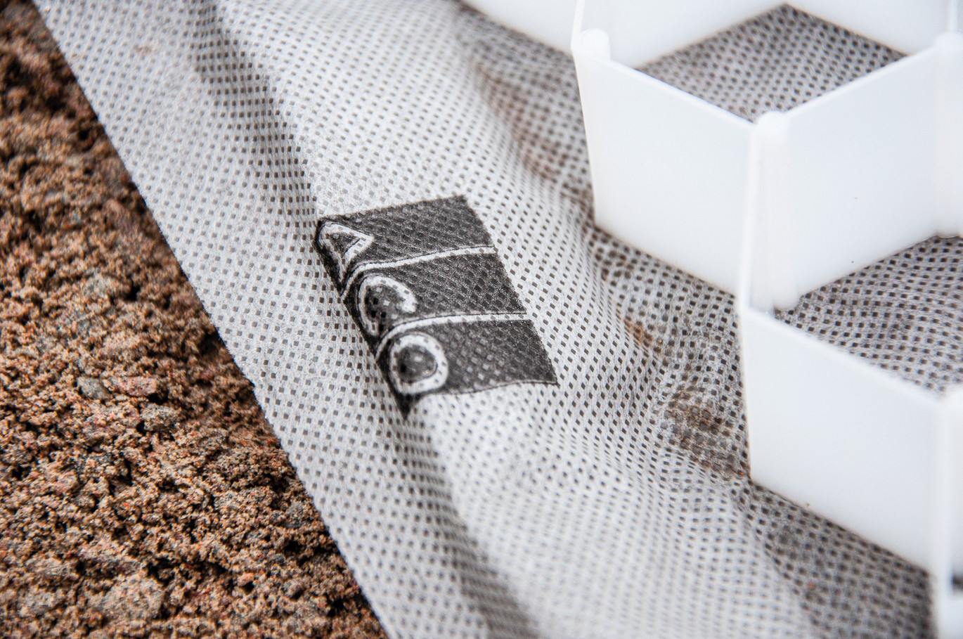 ACO Gravel Grid grindmat met geotextiel