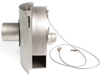 Zijaanzicht debietregelaar ACO Q-Brake Vortex