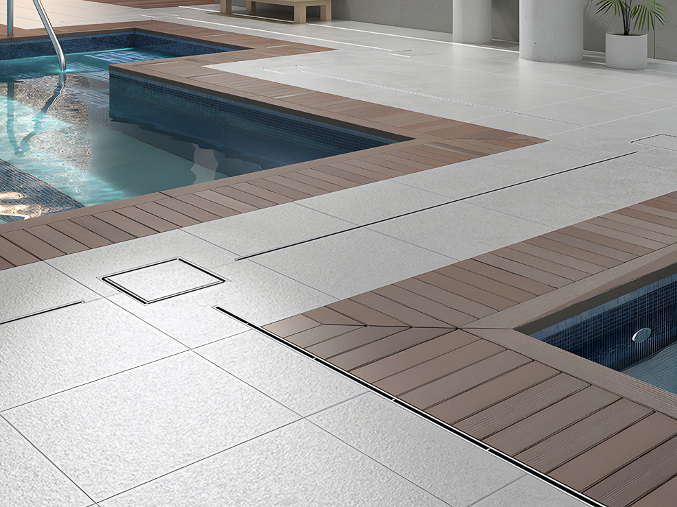 ACO Drainage de fente pour piscines