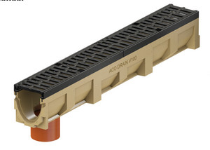 Sortie verticale caniveau de drainage