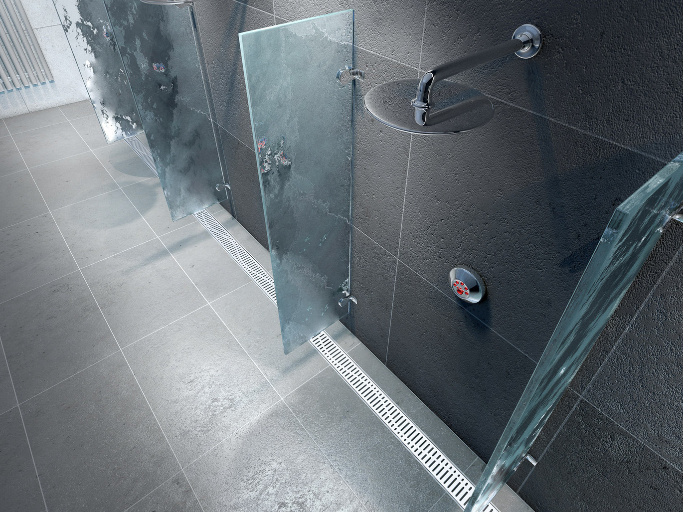 ACO ShowerDrain Public afvoergoten voor douches in sportclubs