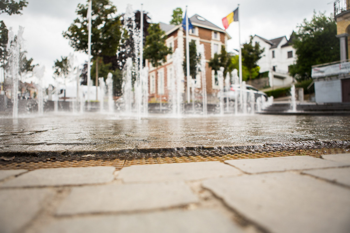 ACO nieuwe Multiline Seal in afvoergoten voor de historische Vesten van Geraardsbergen