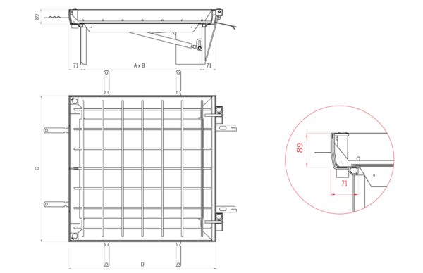 ACO TopTek Uniface Assist tekening