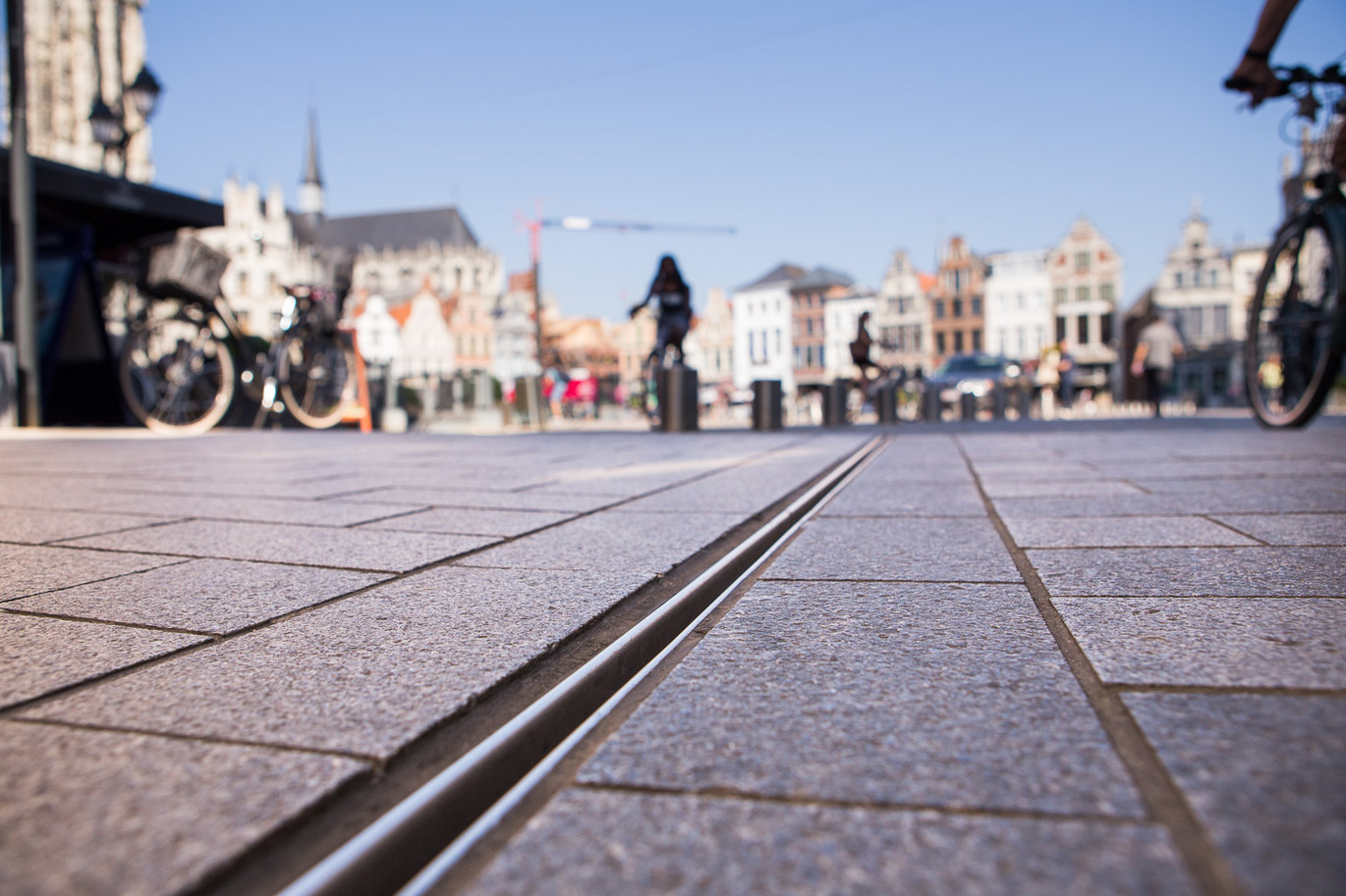 ACO afvoergoten in het centrum van Mechelen