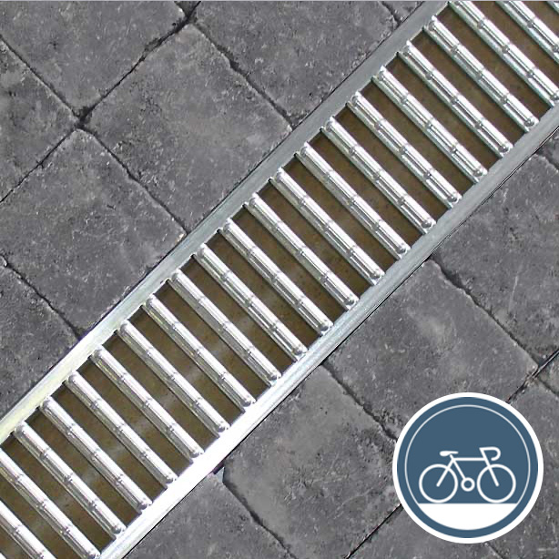 Caniveau de drainage avec grille standard