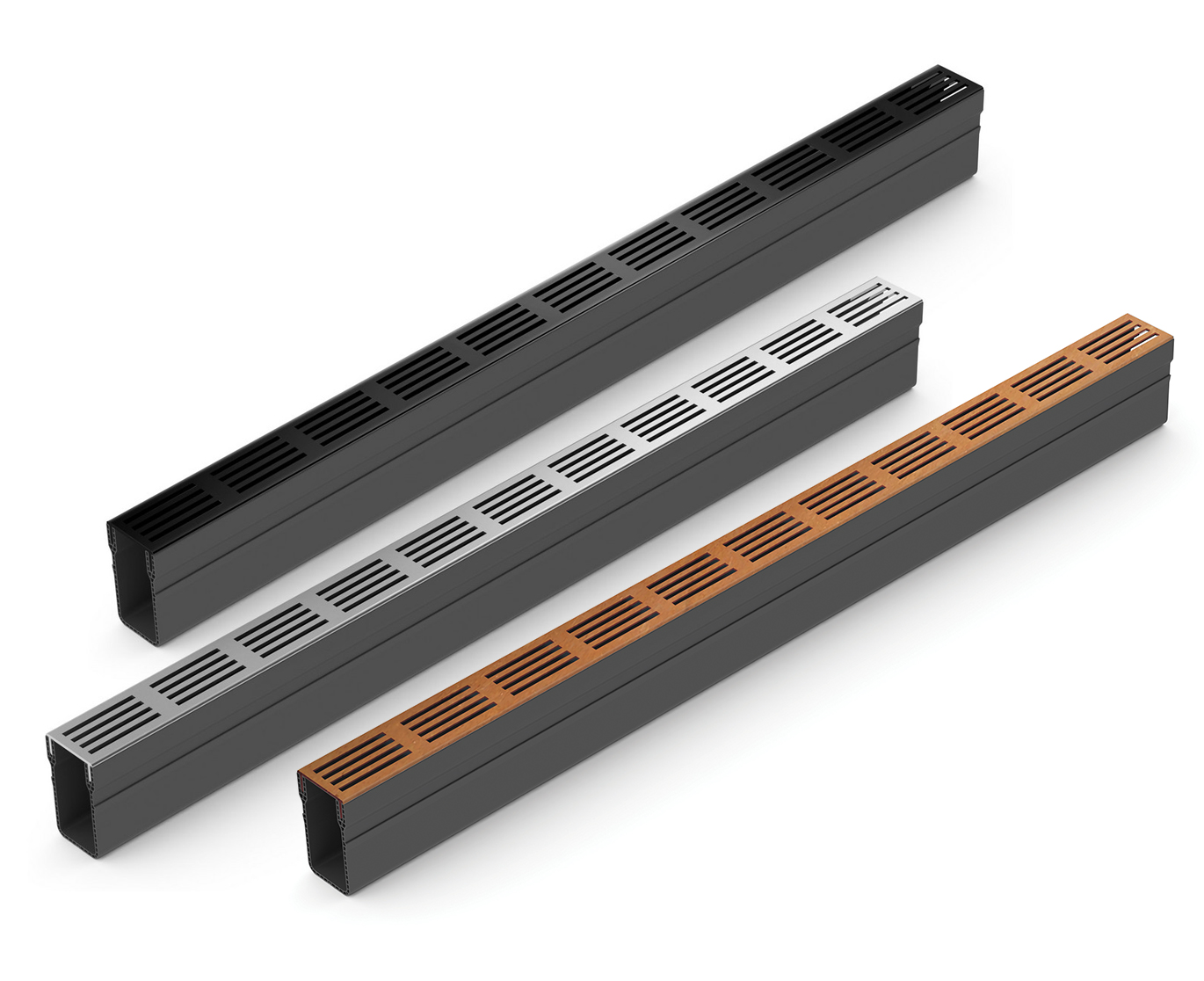 ACO Slimline smalle afwatering voor op het terras