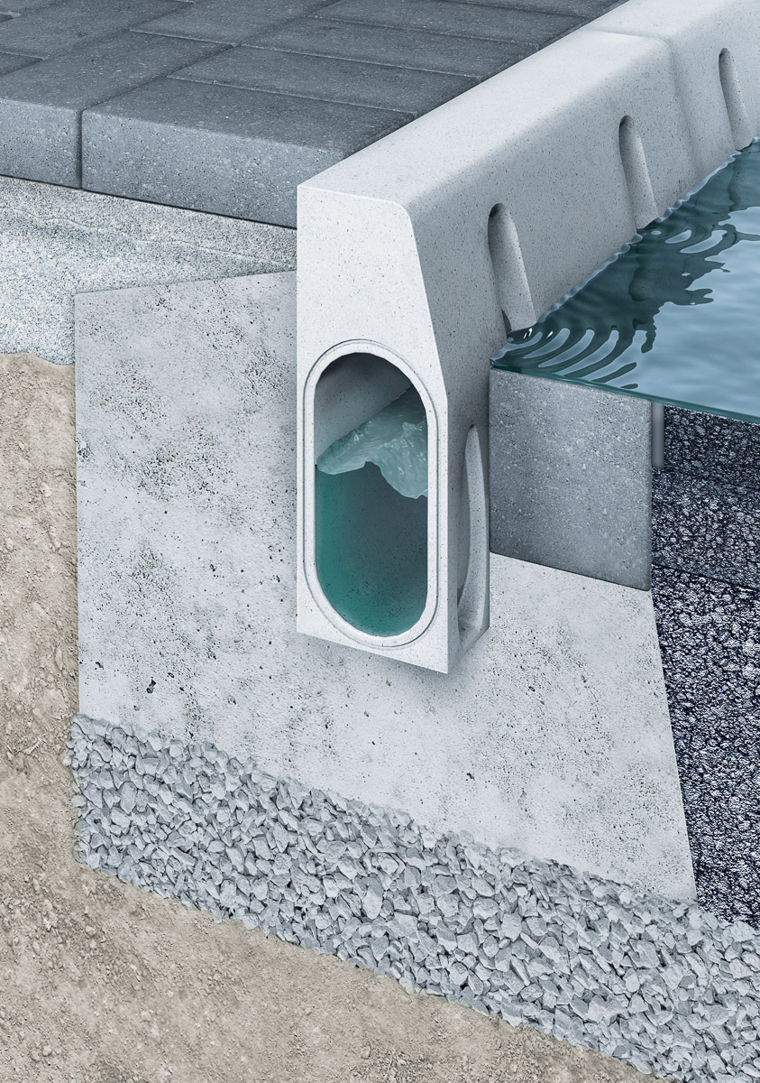 Monoblock KerbDrain - Boordsteen en afwatering in één