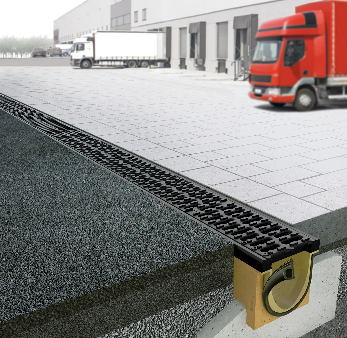 PowerDrain Seal in ingebouwde afvoerkanalen