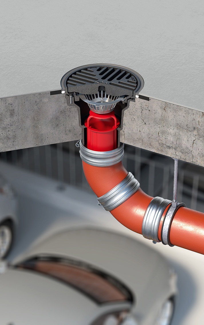 Avaloirs de parking ACO pour sols coulés industriels