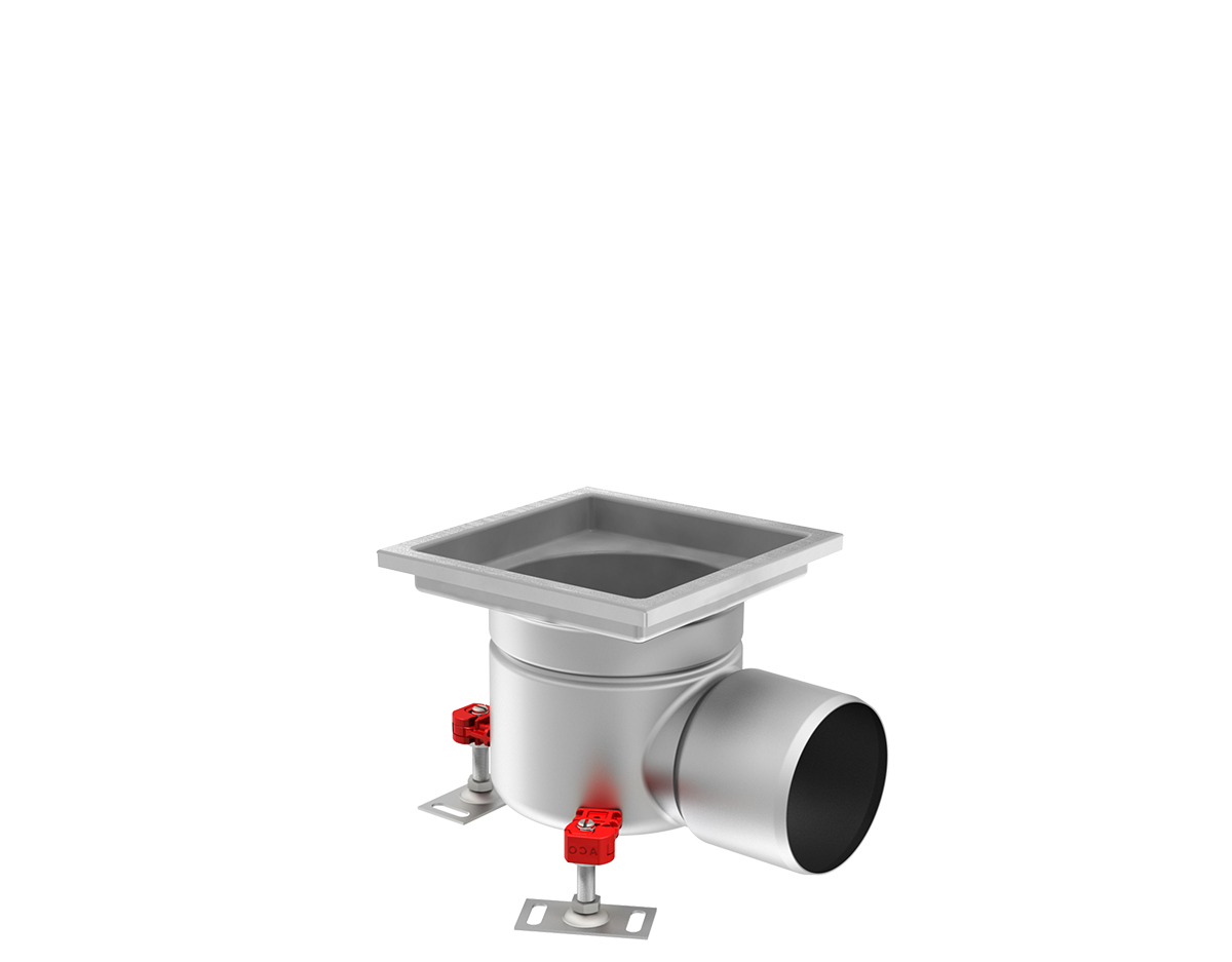 Siphon de sol monobloc ACO en acier inoxydable