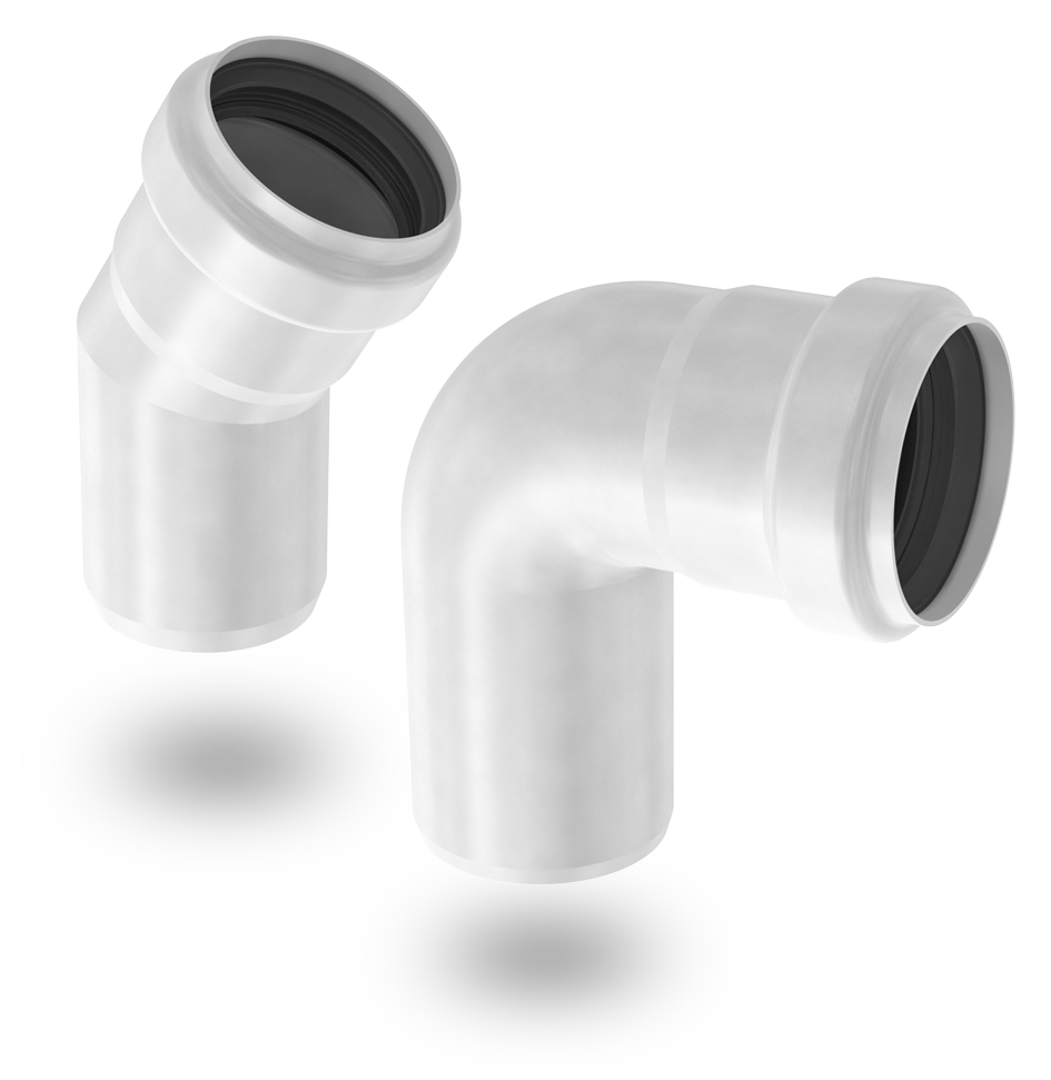 ACO inox afvoerbuizen met bochten