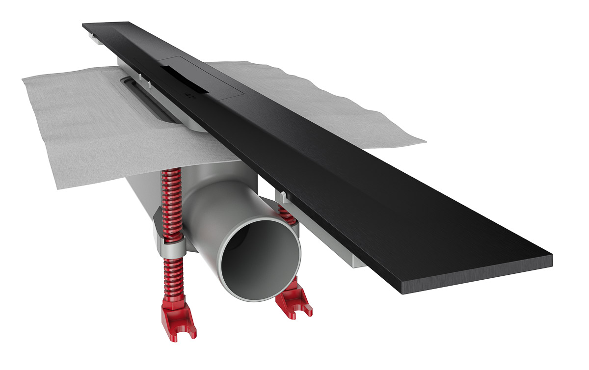 Aco Showerdrain Splus Black