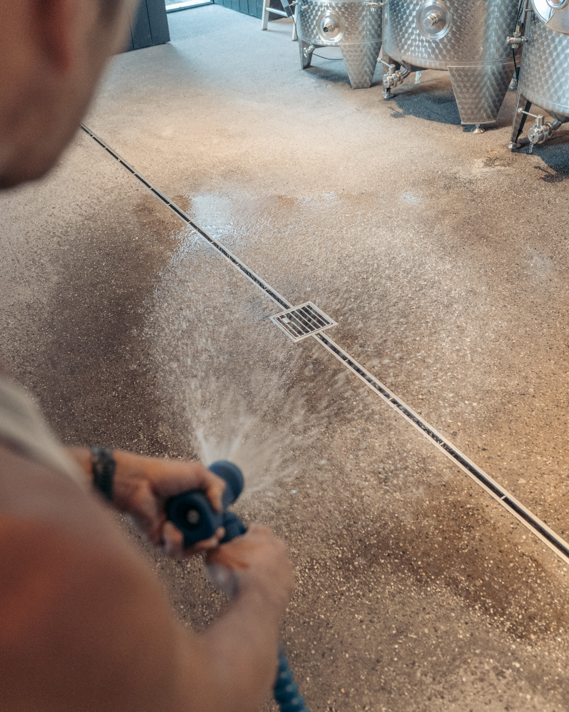 Aco Hygienische Afvoergoten Inox Valke Vleug Wijndomein-11