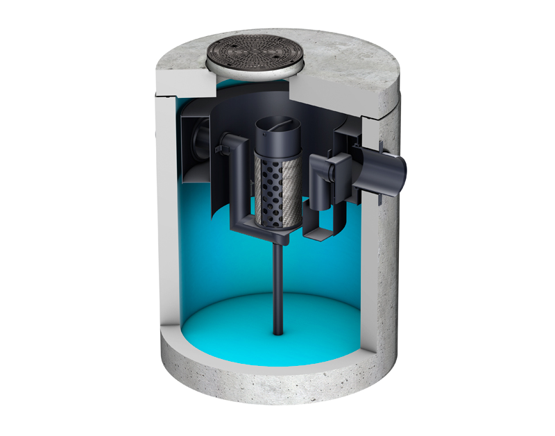 ACO olieafscheider Oleopator-g-h-B met bypass